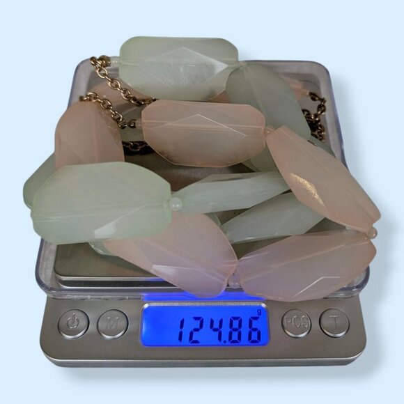 V. 2-Strand Chunky Lucite Beaded Necklace - Picture 5 of 5